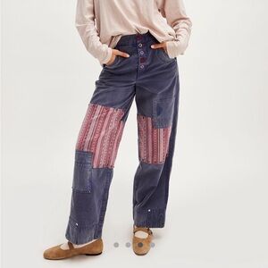 Free people La vie patched pants sz 4